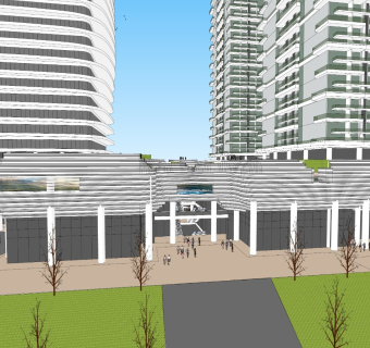 现代高层办公楼 商业综合体